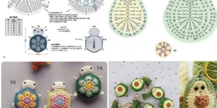 Ideen für gehäkelte Schlüsselanhänger zum Verschenken zu Weihnachten