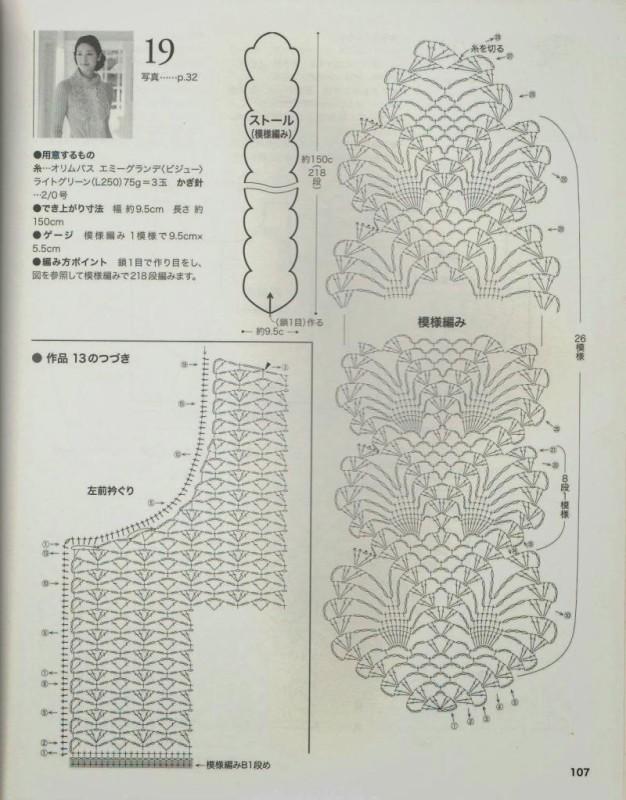 Ideen für gehäkelte Schals und Halswärmer in 4 Größen