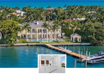Direkter intracoastales Haus mit 6 Schlafzimmern mit tiefem Wasserdock (15.994 m²))