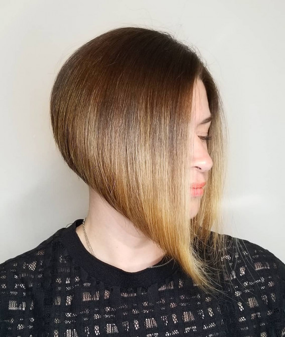 geschichtete umgekehrte Bob, umgekehrter Bob, umgekehrter Bob -Haarschnitt, umgekehrte Bob -Haarschnitte