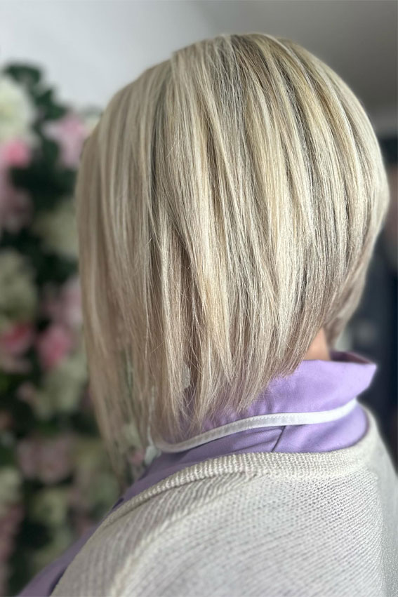 geschichtete umgekehrte Bob, umgekehrter Bob, umgekehrter Bob -Haarschnitt, umgekehrte Bob -Haarschnitte