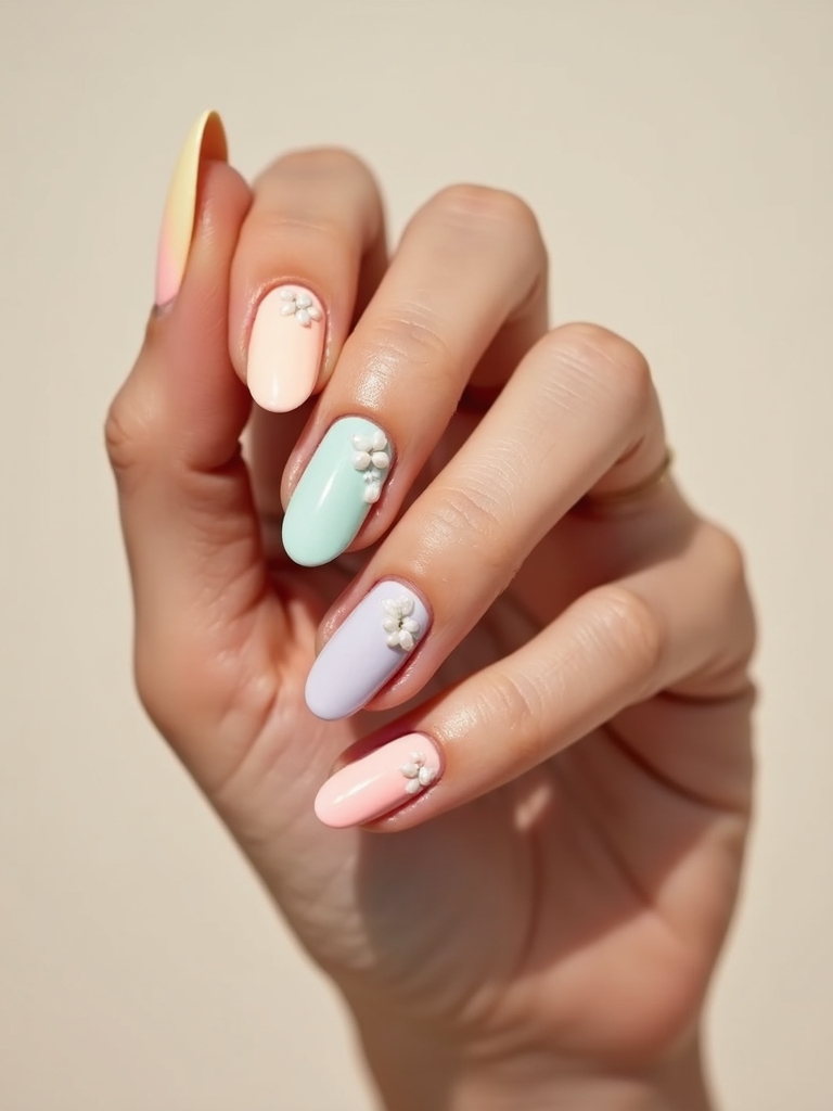 Schillernde Muschelperlen-Maniküre