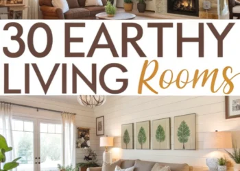 30 erdige Wohnzimmer, die deine Seele erden