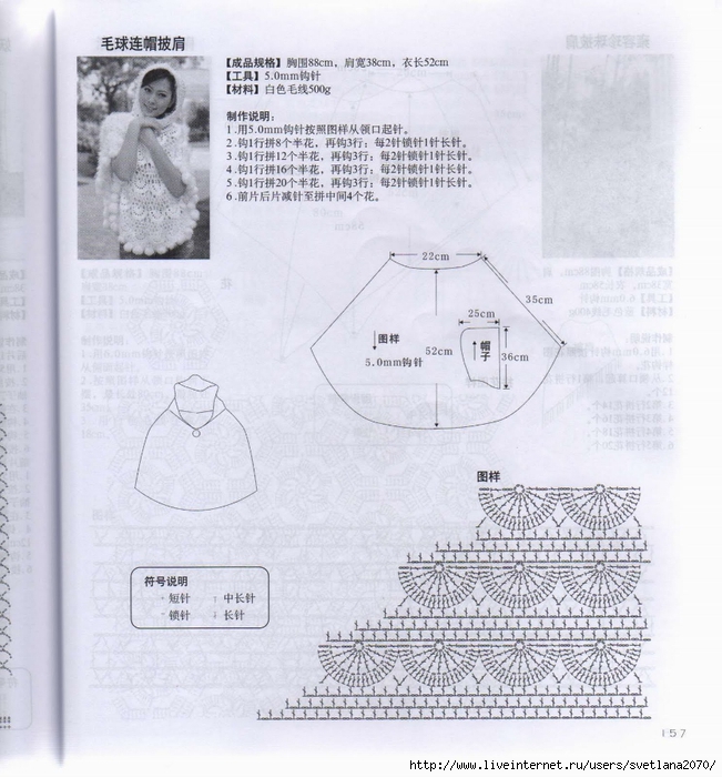 Ideen für japanische Häkelponchos 1