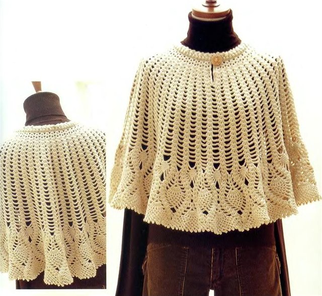 Ideen für japanische Häkelponchos 4