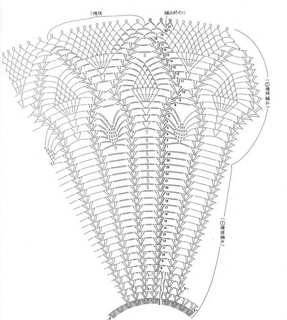 Ideen für japanische Häkelponchos 5