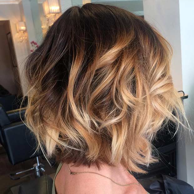 21 schicke Balayage -Haarfarben für kurze Haare