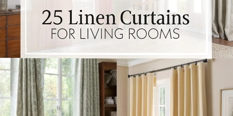 25 Leinenvorhänge, um Ihr Wohnzimmer in ein gemütliches Heiligtum zu verwandeln
