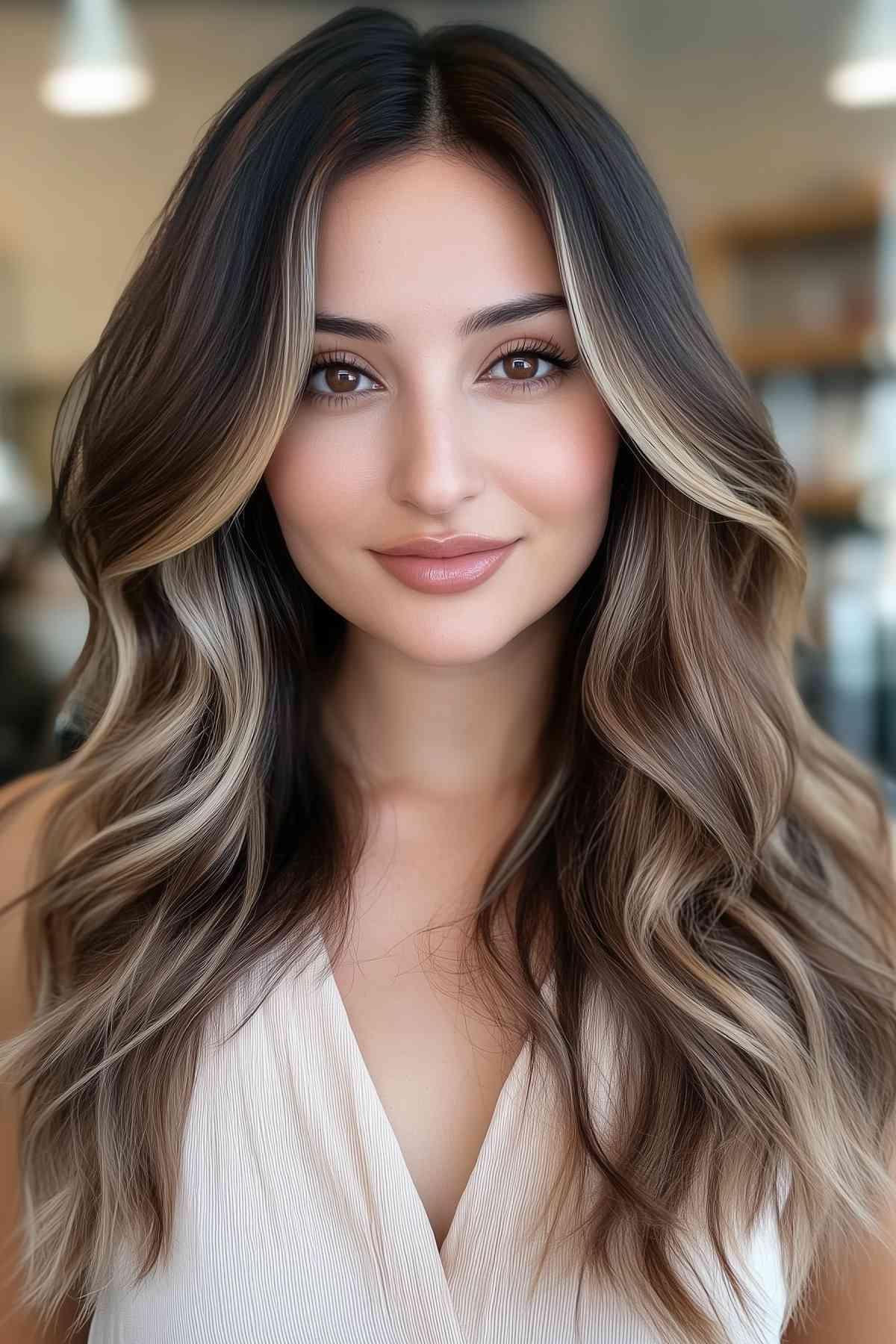 Low -Wartungsblondes Geldstück für dunkle brünette Haare