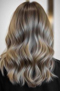 Drecksarme blonde Haare mit Schattenwurzel mit geringer Wartung