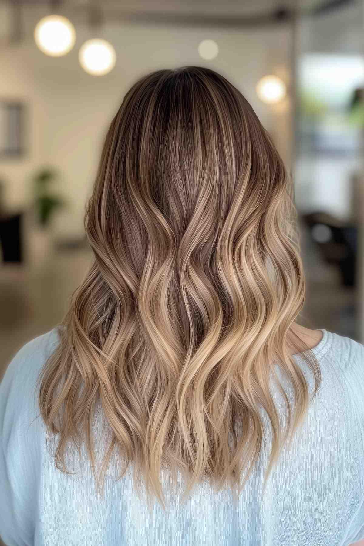 Wartungswartes weiches Bronde Ombre Haarfarbe