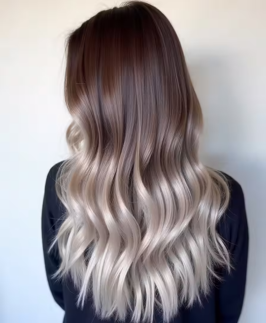 luxuriöse, gemütliche Haarfarbe