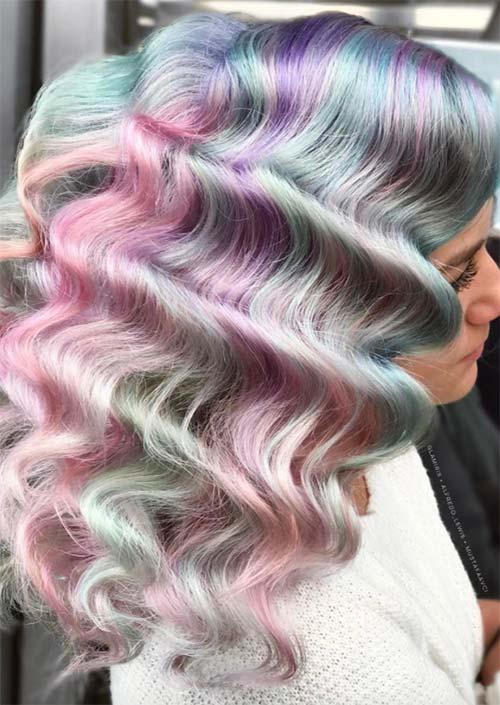 Mittellange/mittellange Frisuren und Haarschnitte für Frauen