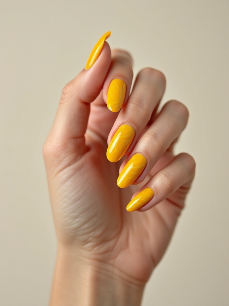 Milchglasgelbe Wirbelbänder