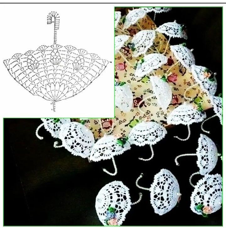 Mini Häkelschirme Ideen 2