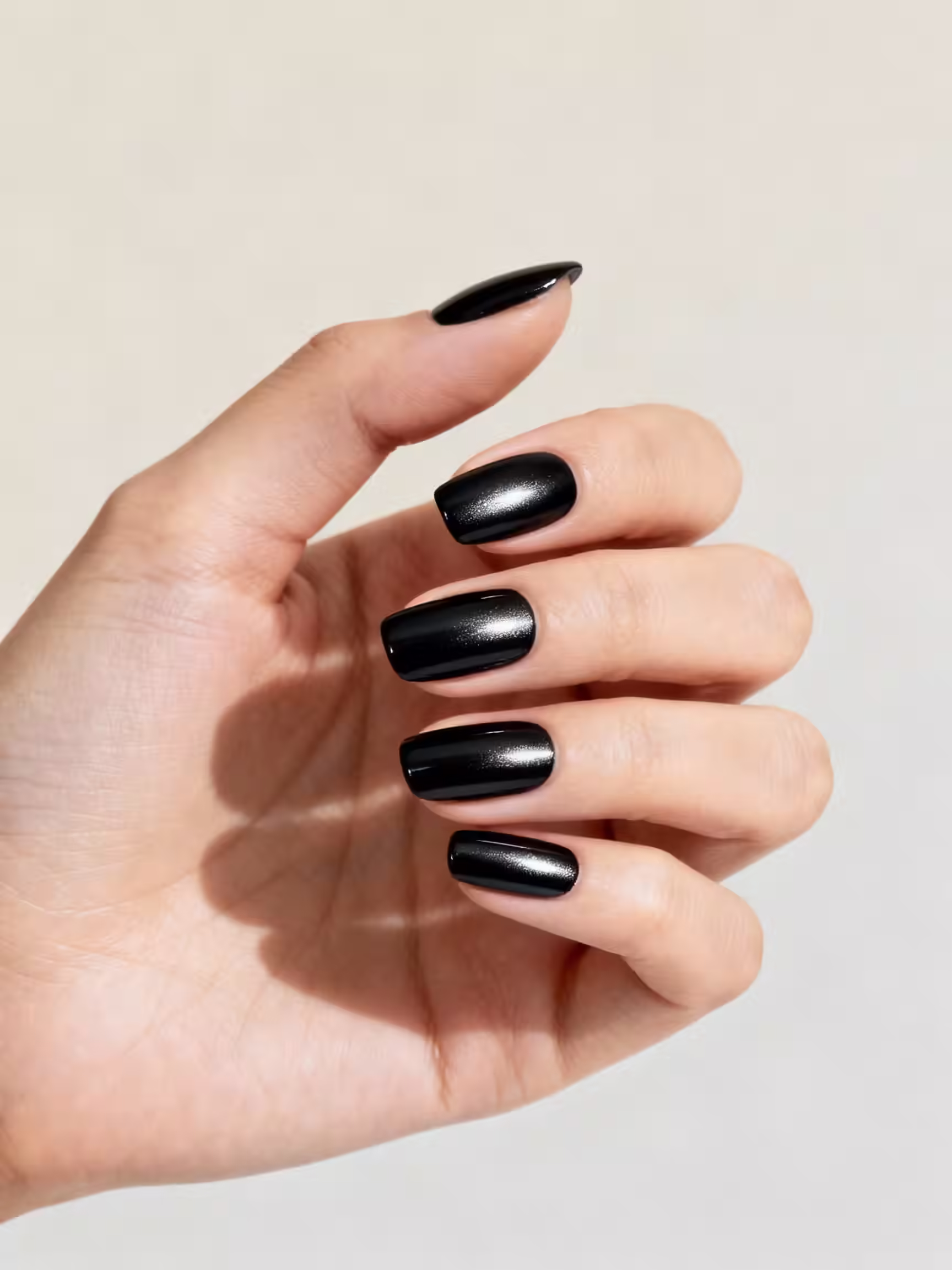 Spiegelschwarz, Ölteppich, Chrom