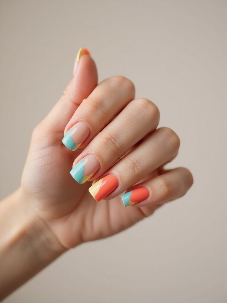 Negativraum-Breezy-Wave-Maniküre