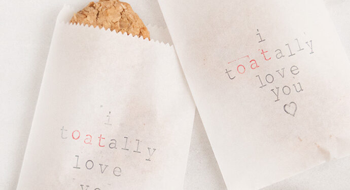 Haferkekse Valentines