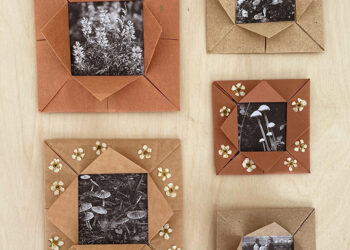 Origami Herbstrahmen