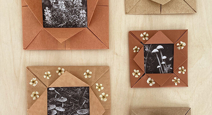 Origami Herbstrahmen