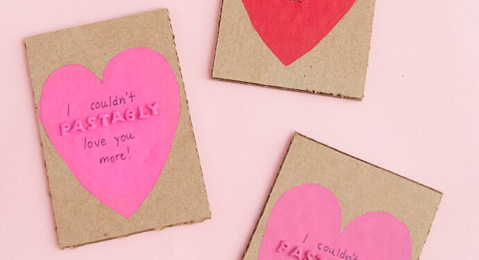 Pasta Art Valentines