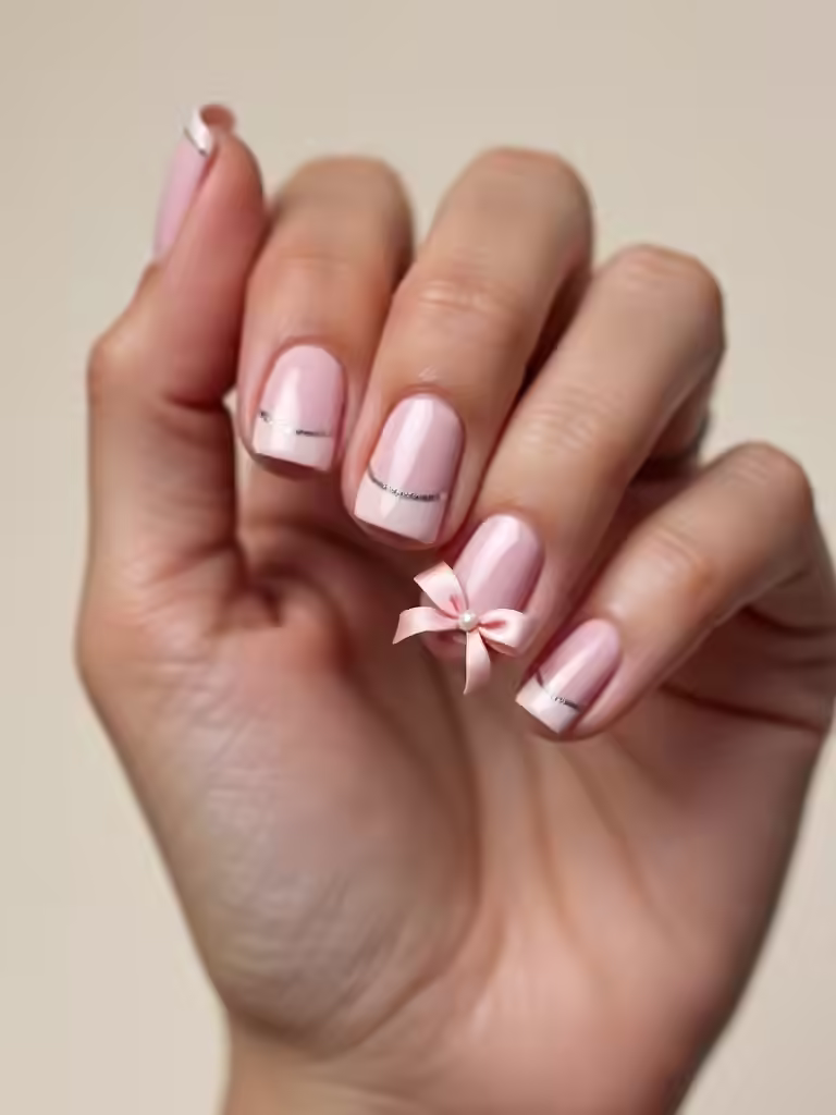 Zierliche Satinschleifen-Akzente