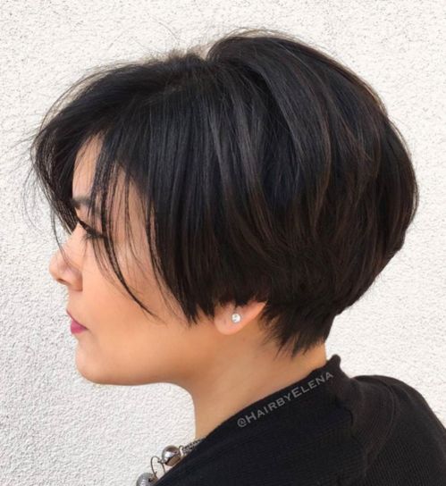 Pixie Bob Haarschnitt für dickes Haar