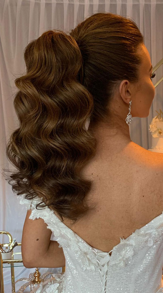 Pferdeschwanzfrisur, Pferdeschwanzfrisuren für Hochzeit, Pferdeschwanzfrisuren für schwarze Haare, Pferdeschwanzfrisuren Abschlussball, hohe Pferdeschwanzfrisuren, Pferdeschwanzfrisuren für Bräute, strukturierte Pferdeschwanzfrisuren Frisuren