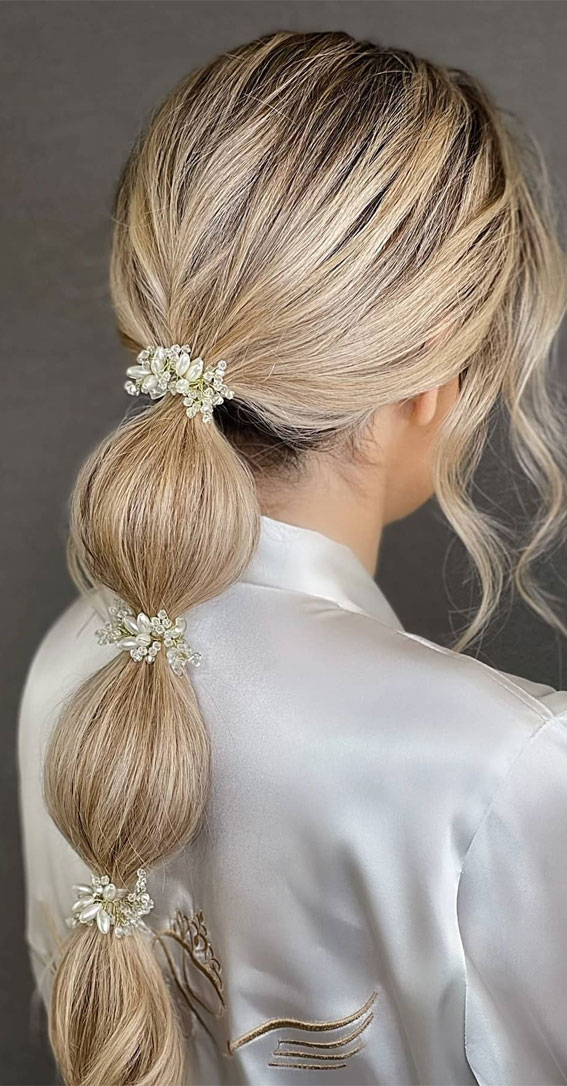 Bubble Braid Ponytail, Pferdeschwanzfrisur, Pferdeschwanzfrisuren für Hochzeit, Pferdeschwanzfrisuren für schwarze Haare, Pferdeschwanzfrisuren Abschlussball, hohe Pferdeschwanzfrisuren, Pferdeschwanzfrisuren für Bräute, elegante Börsenschwanzhaare Frisuren