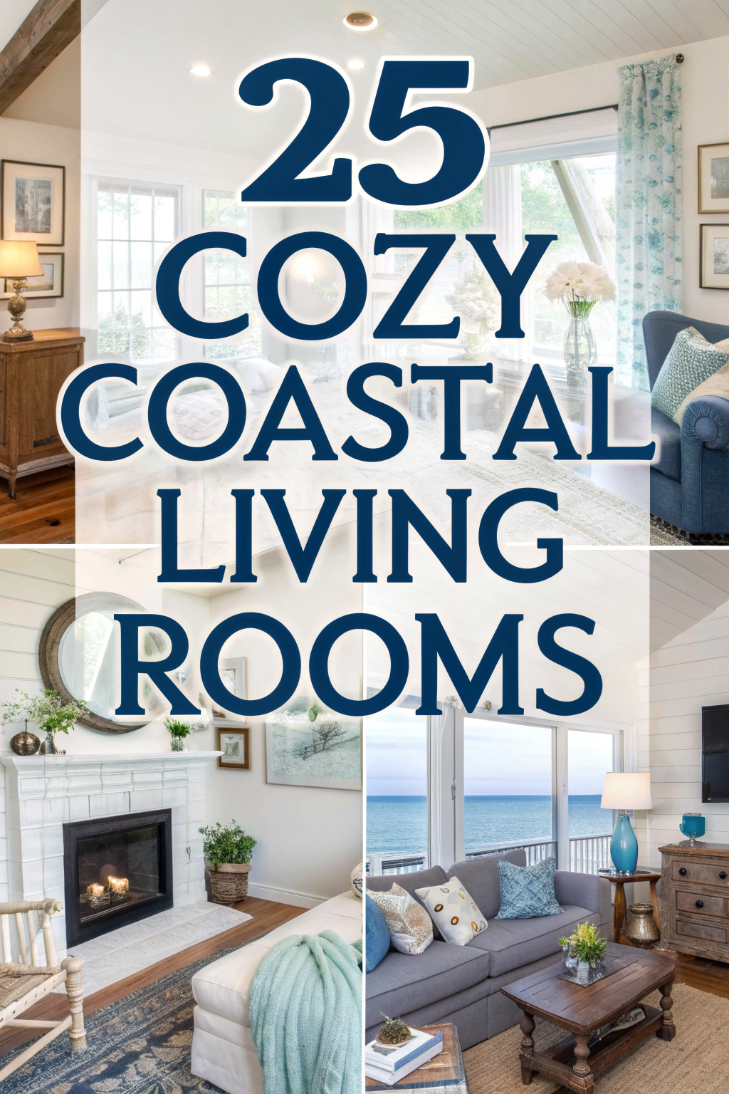 25 gemütliche Wohnzimmer an der Küste