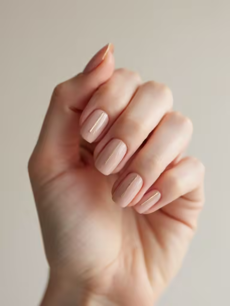 hauchdünne metallische Streifeneleganz