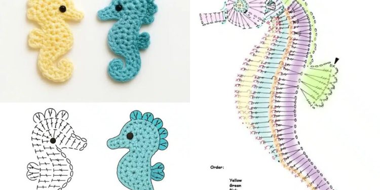 Seahorse Häkelgrafiken: inspirierende Muster und wie man sie beherrscht