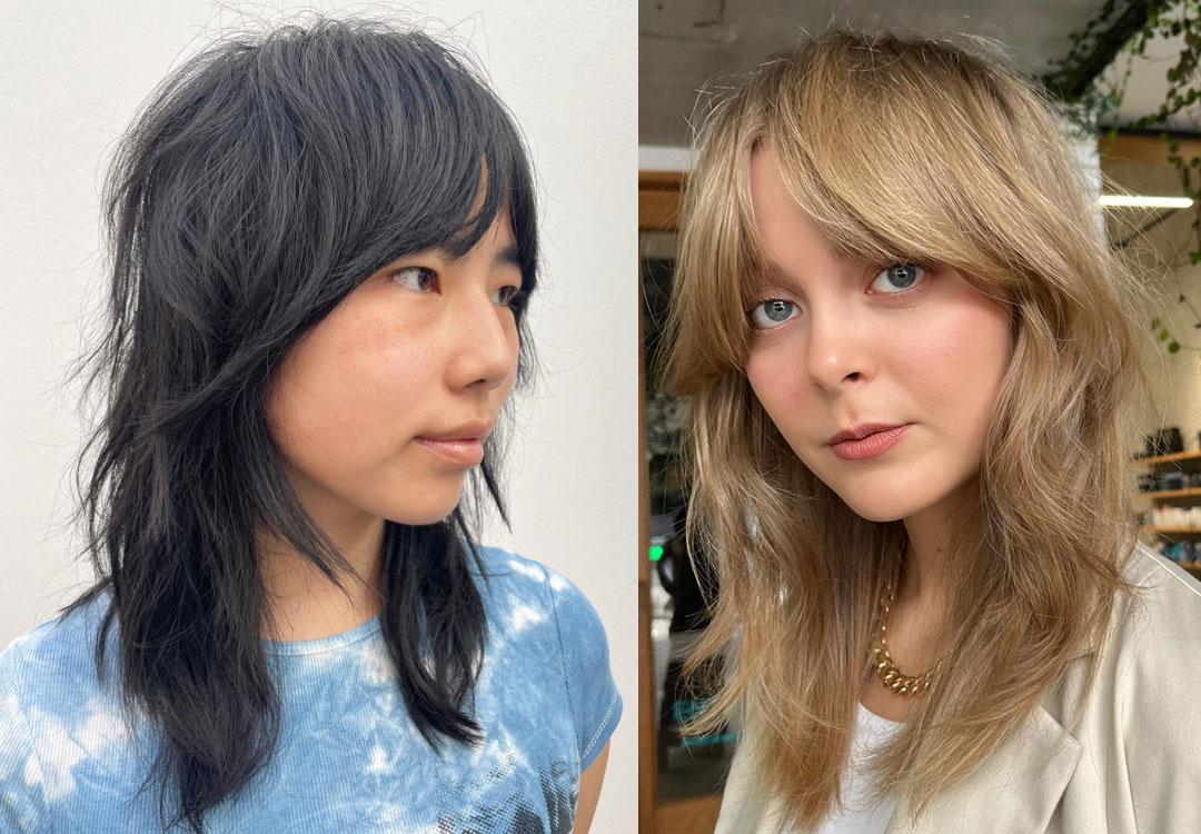 Shag -Haarschnitt, Shag -Haarschnitte, Shag -Haarschnitt mit Fransen