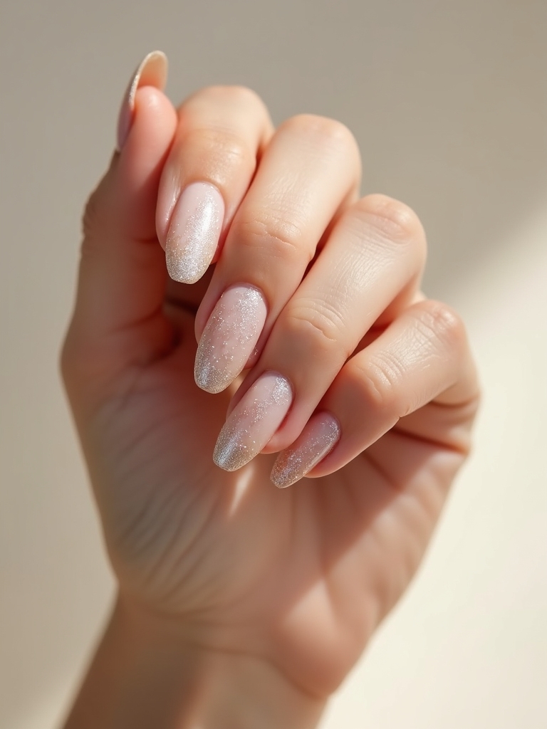 Transparenter Glitzer mit subtilem Verblassen