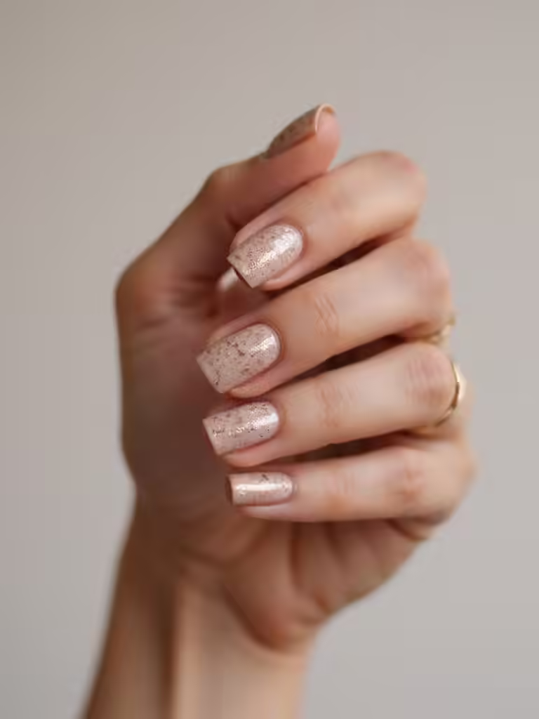 transparente, nackte Champagnerfolie