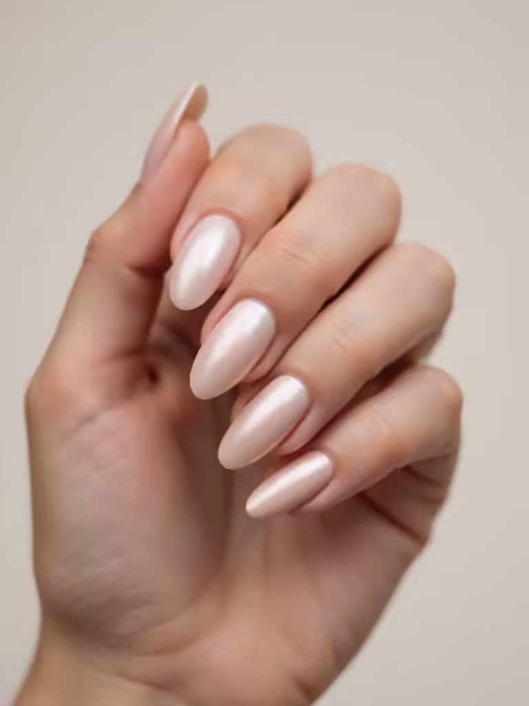 reine perlmuttartige Champagnermandel