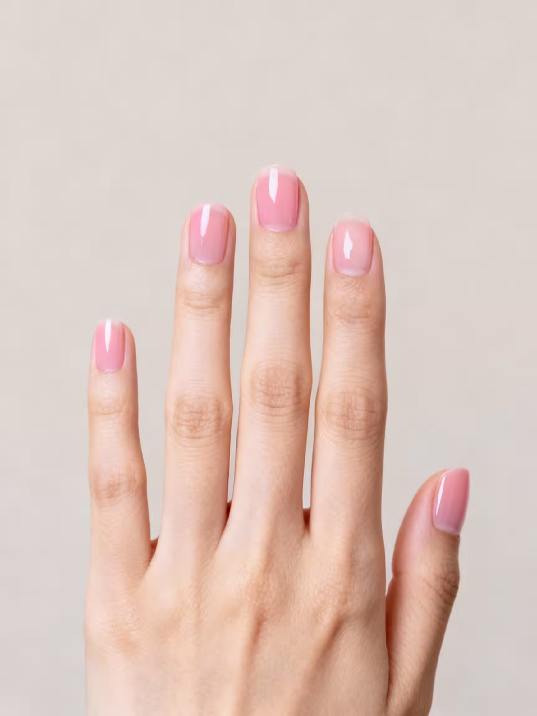 purer rosafarbener, polierter Minimalismus