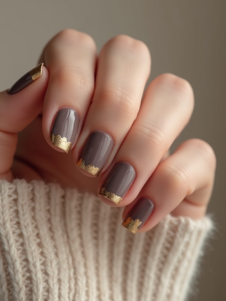 rauchiges Taupe mit Gold
