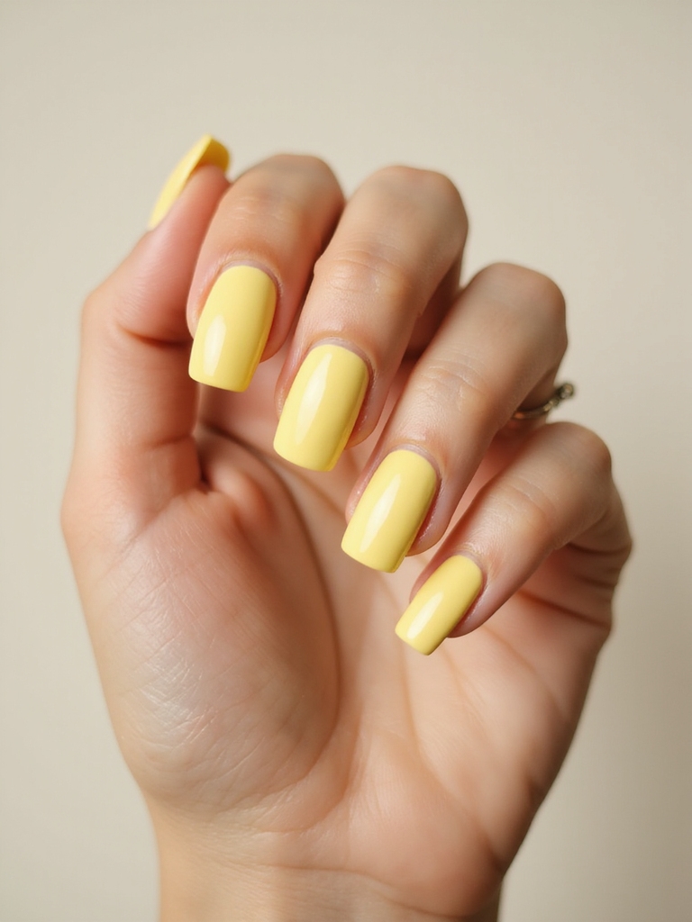 Weiche, taufrische Zitronennägel