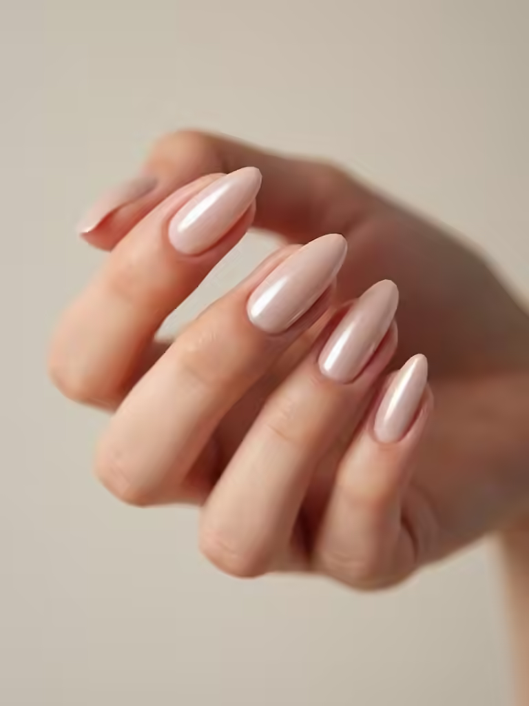 sanfter perlmuttartiger Champagnerglanz