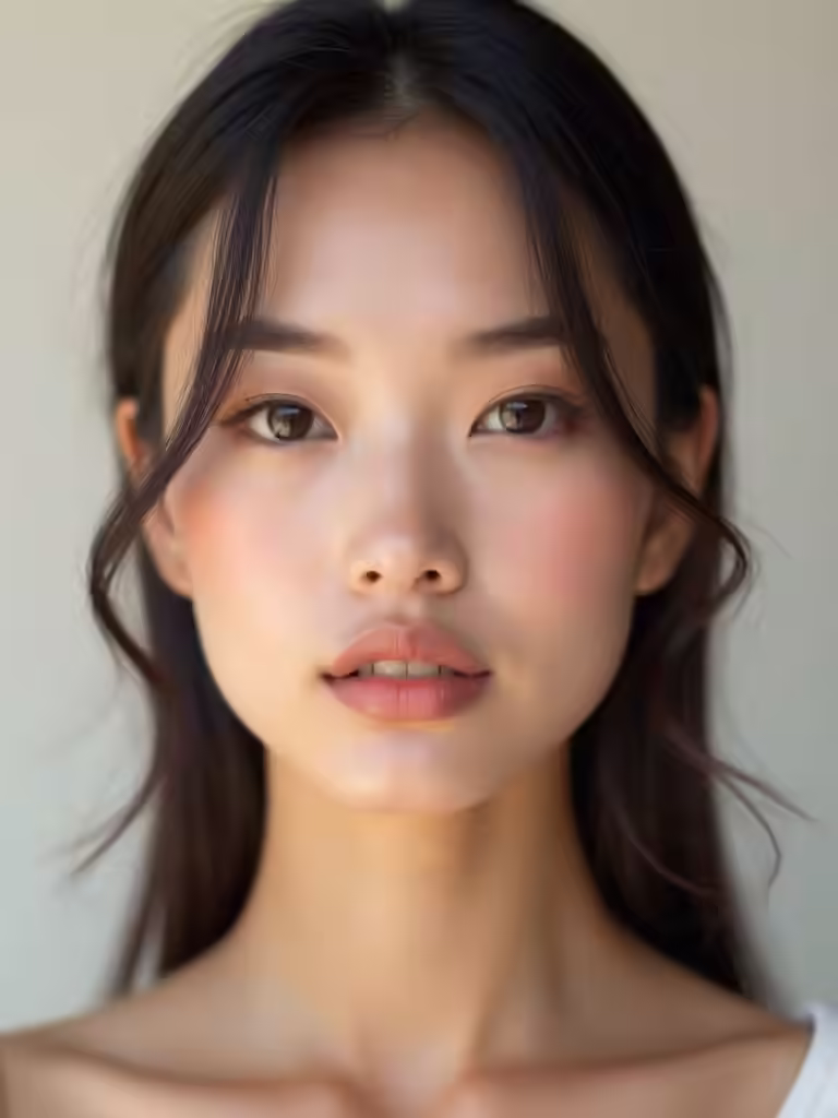 sanft geformte Kieferdefinition