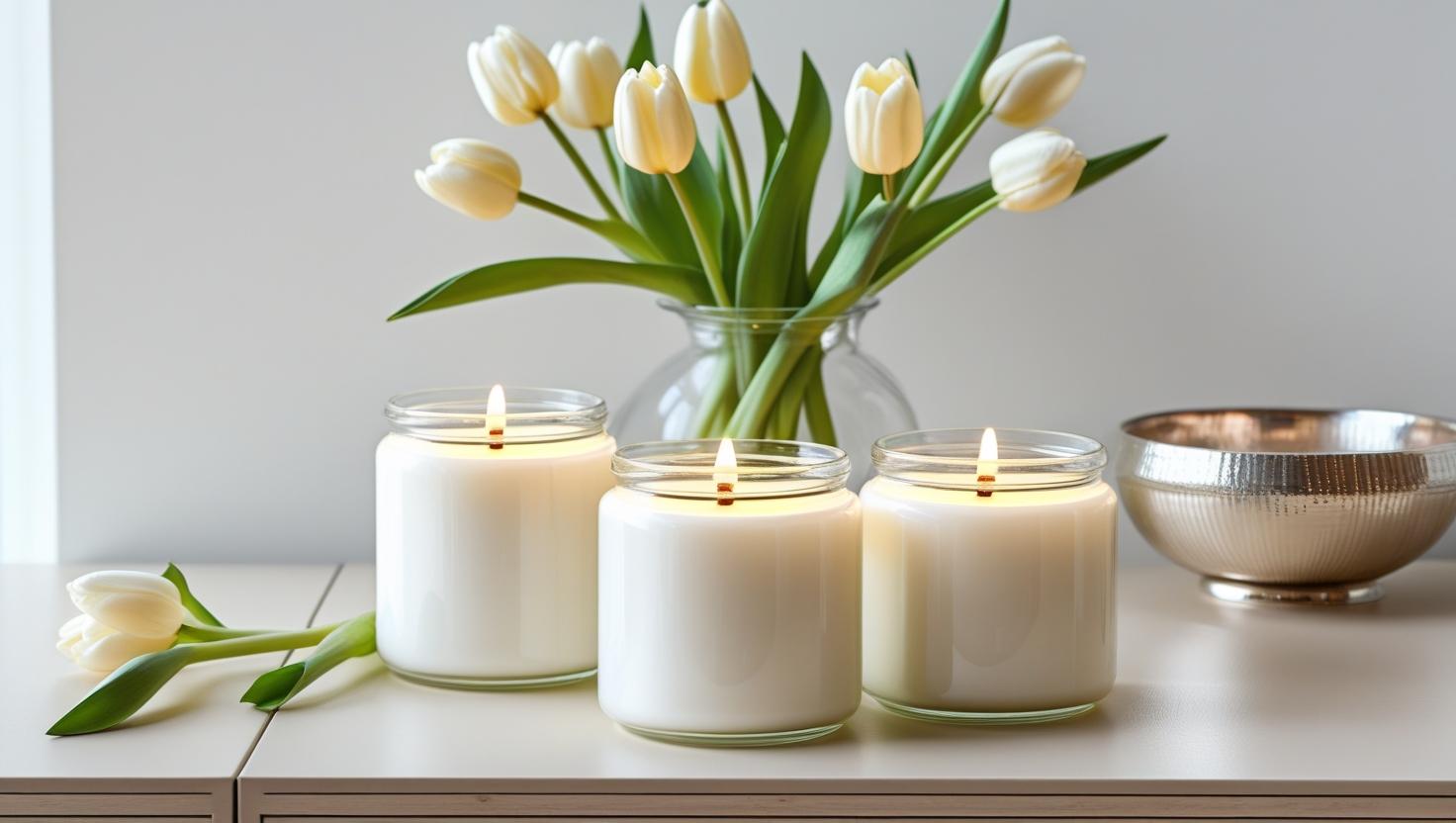 Sojazonen auf dem Tisch zur Dekoration zu Hause