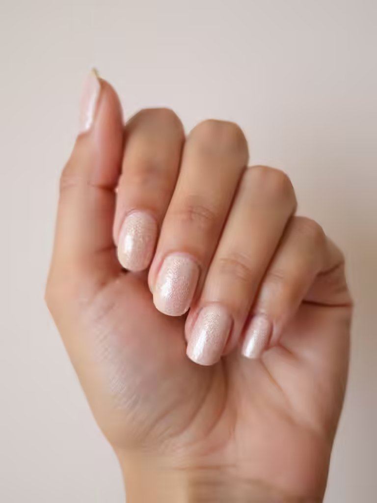 dezente neutrale Glitzerwaschung