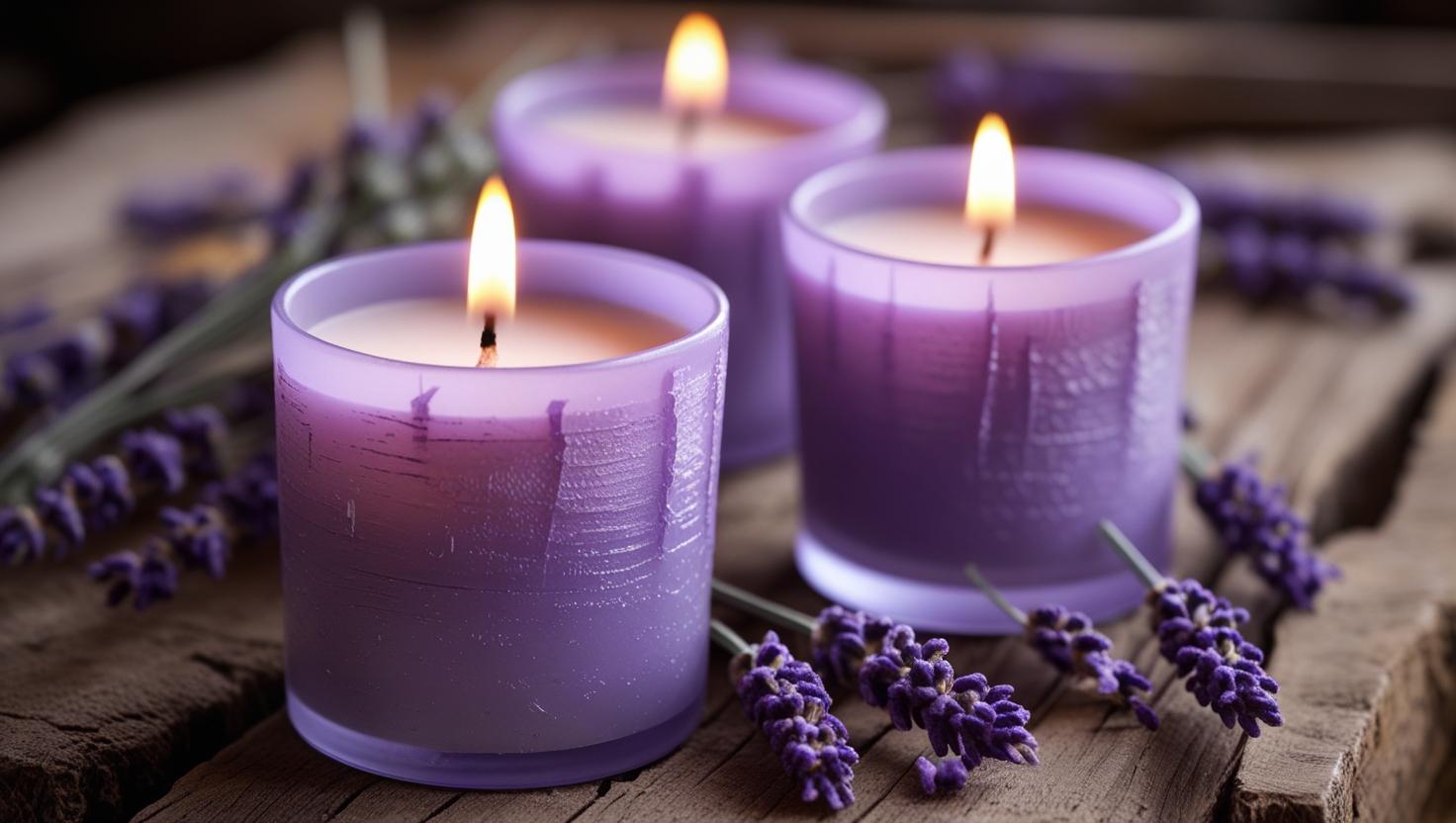 Sommerdüfte- Lavendel-duftende Kerzen