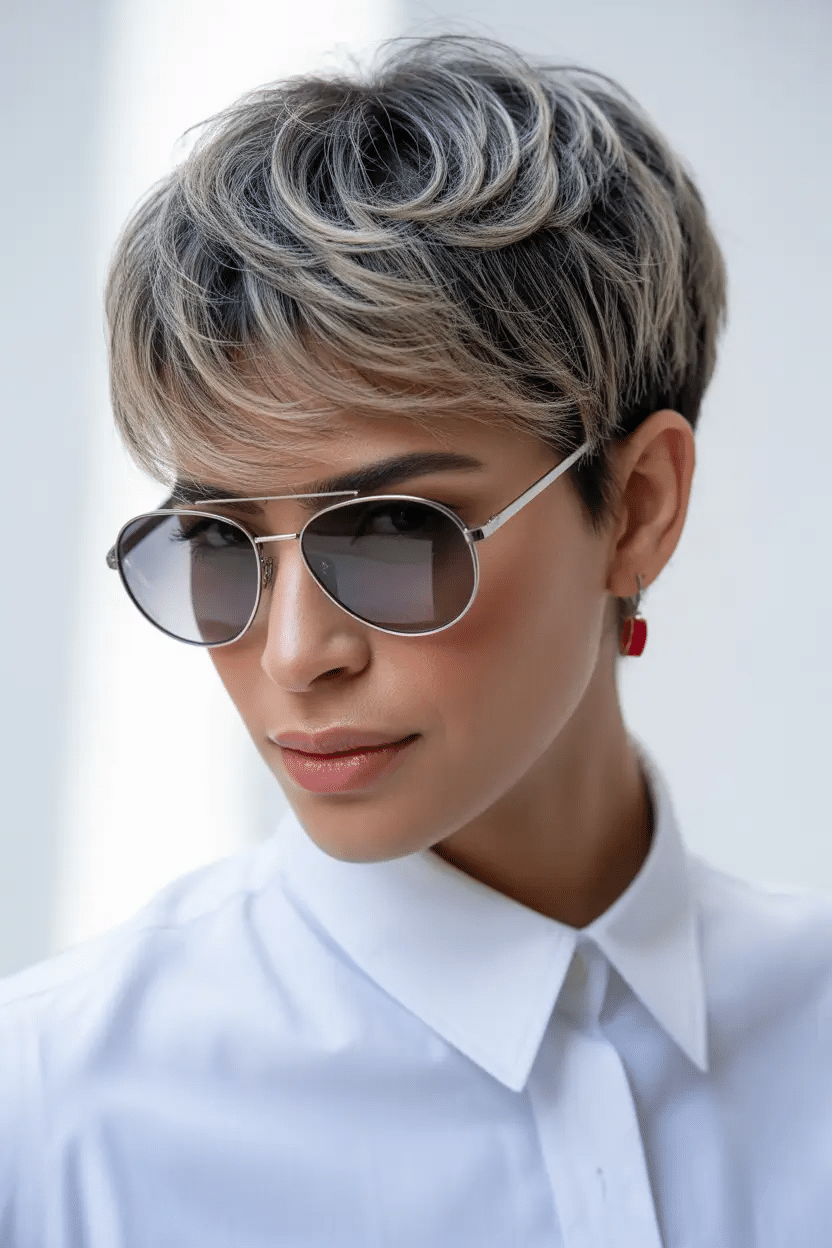 Verwirbelte Schichten mit Retro-Touch