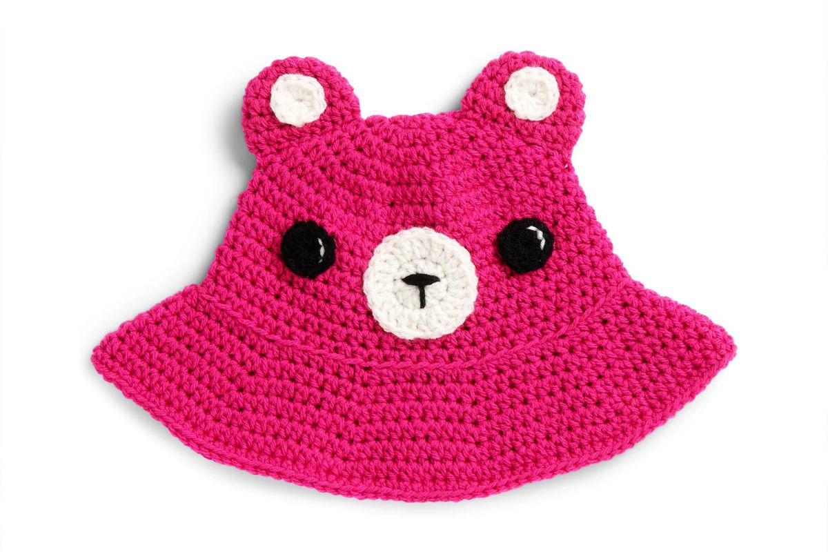 Teddybär -Häkelschaufelhut