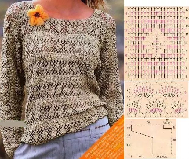 zeitlose Häkelblusenmodelle 2