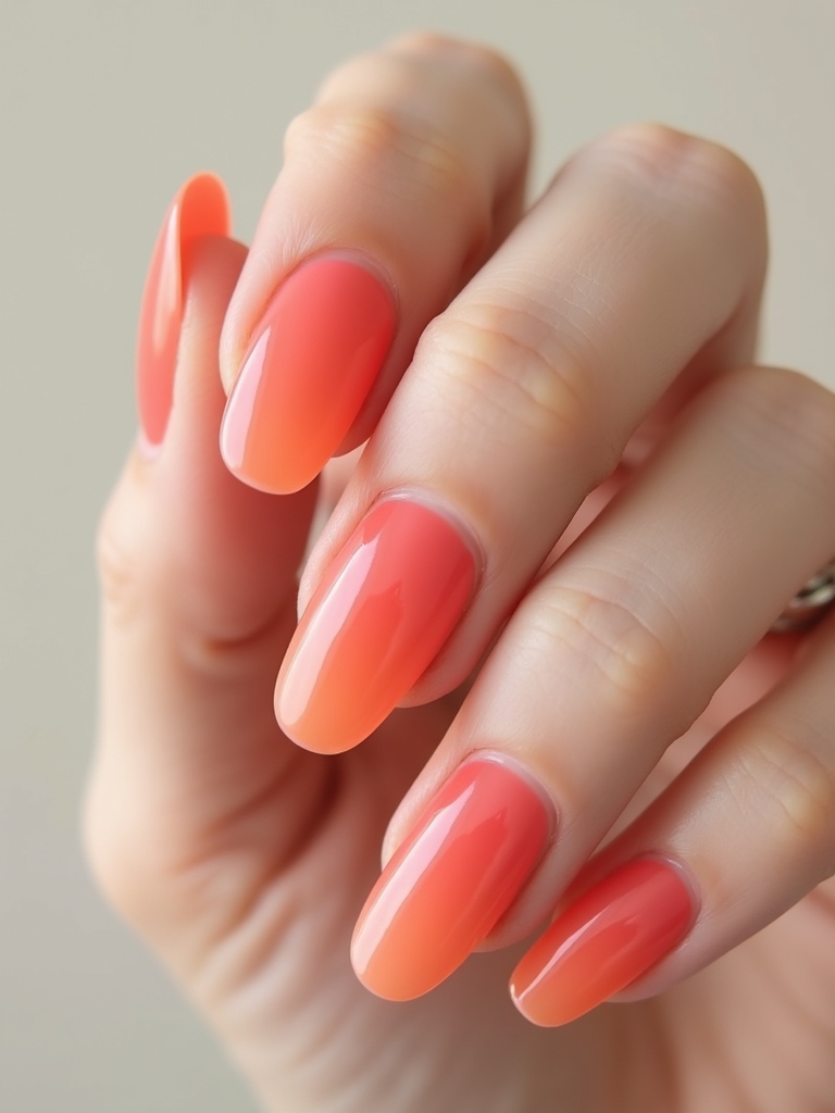 durchscheinende, hochglänzende, von Früchten inspirierte Nägel