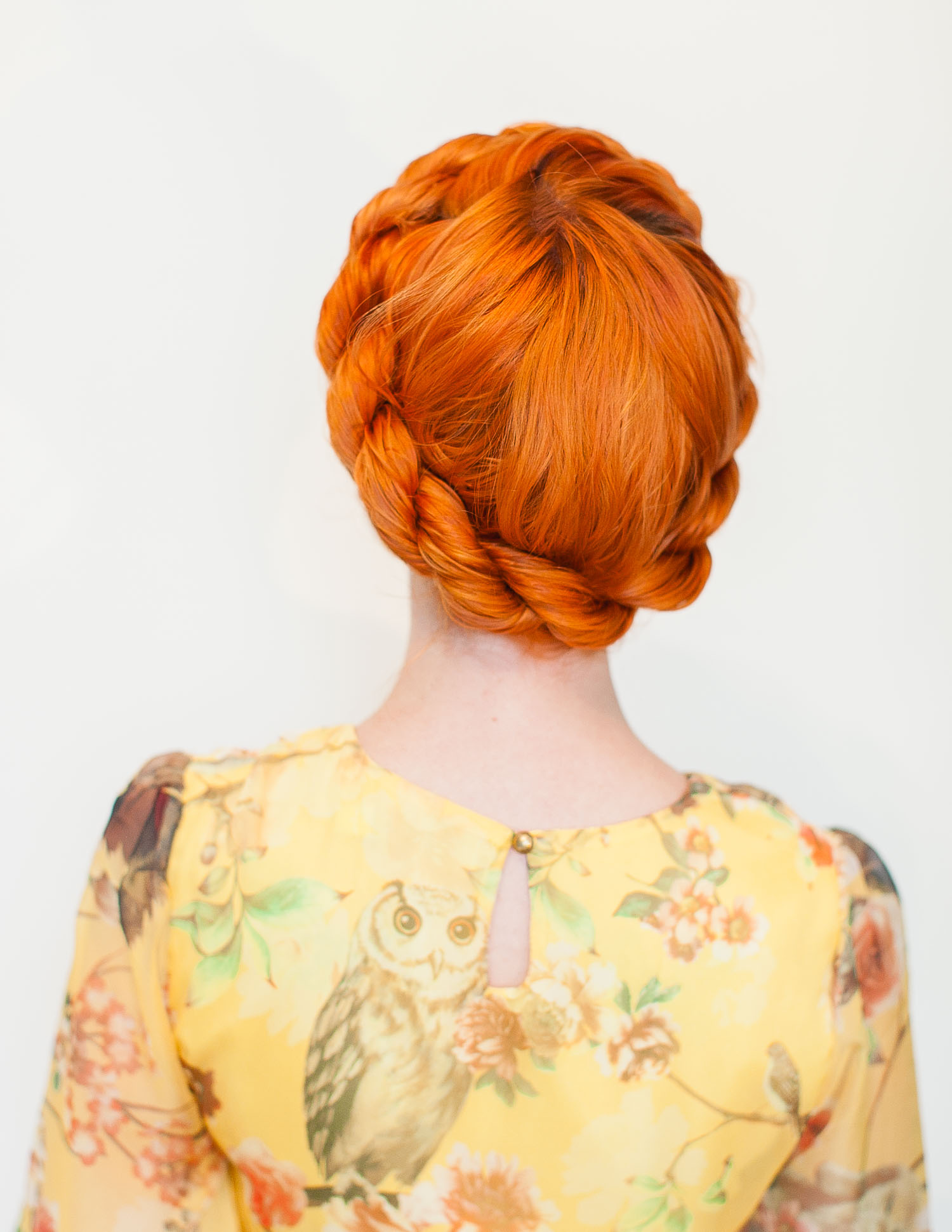 Verdrehte Crown lange Frisur