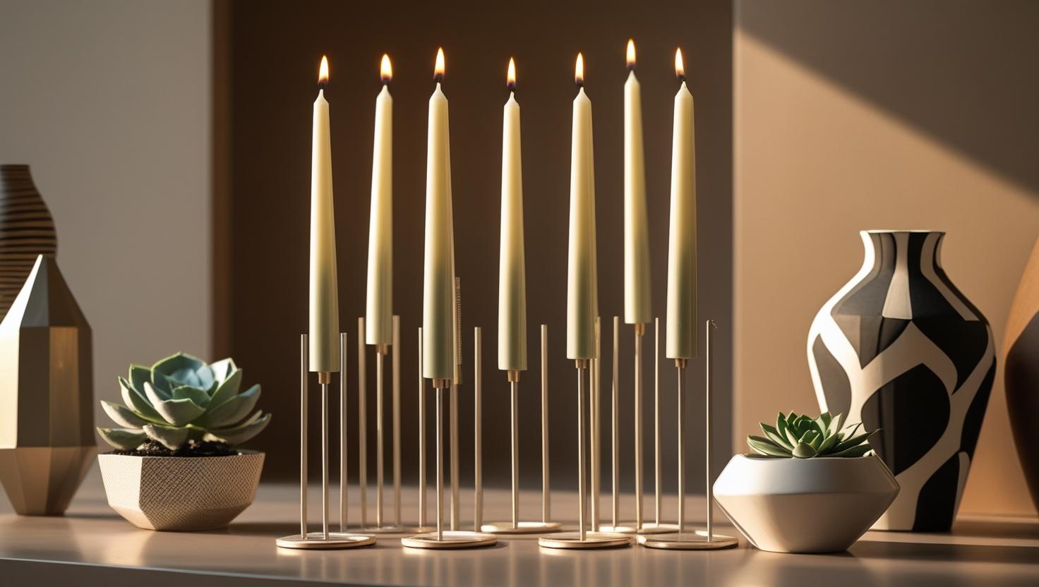 einzigartige Kerzenhalter für Verjüngungen